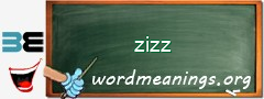 WordMeaning blackboard for zizz